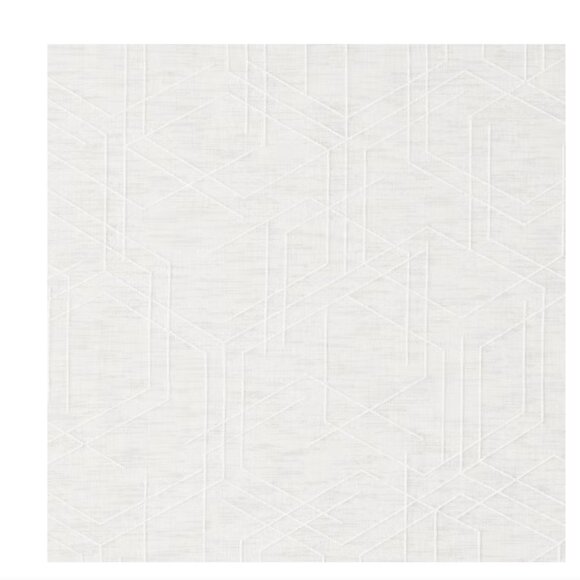 Origin 21 84-in White Geometric Light filtering Top tab Single curtain panel - Picture 7 of 8